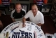 Dave Semenko and I signing my prints