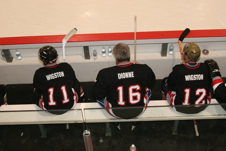 me, Marcel Dionne, my cousin Mike